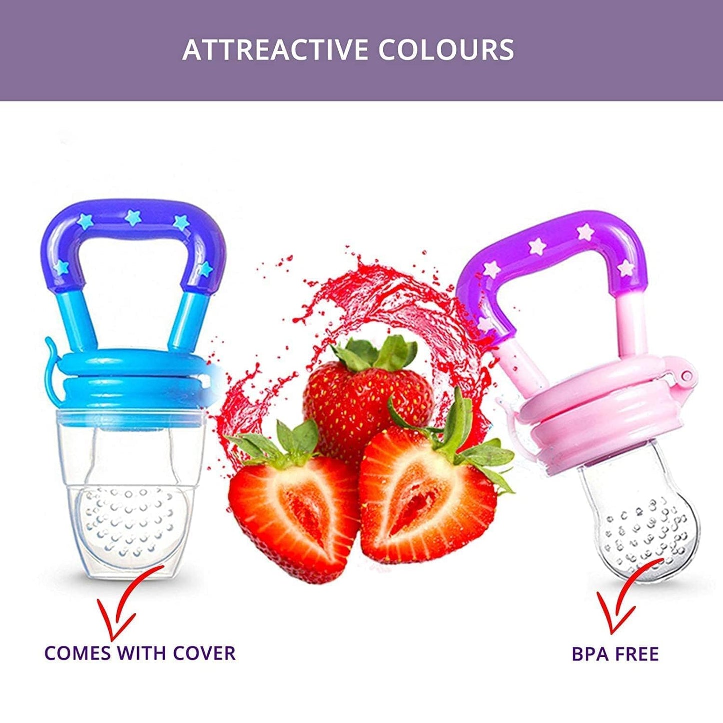 Smart Silicone Fruit Food Feeder & Soother Pacifier for Babies & Toddlers