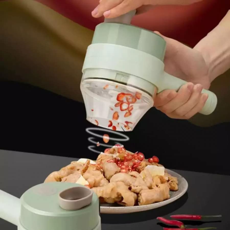 4 in 1 Portable Electric Vegetable Cutter Set